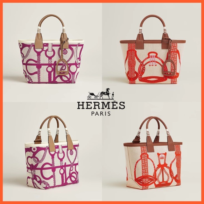 【洗練されたデザイン】HERMES トートバッグ スティープル25