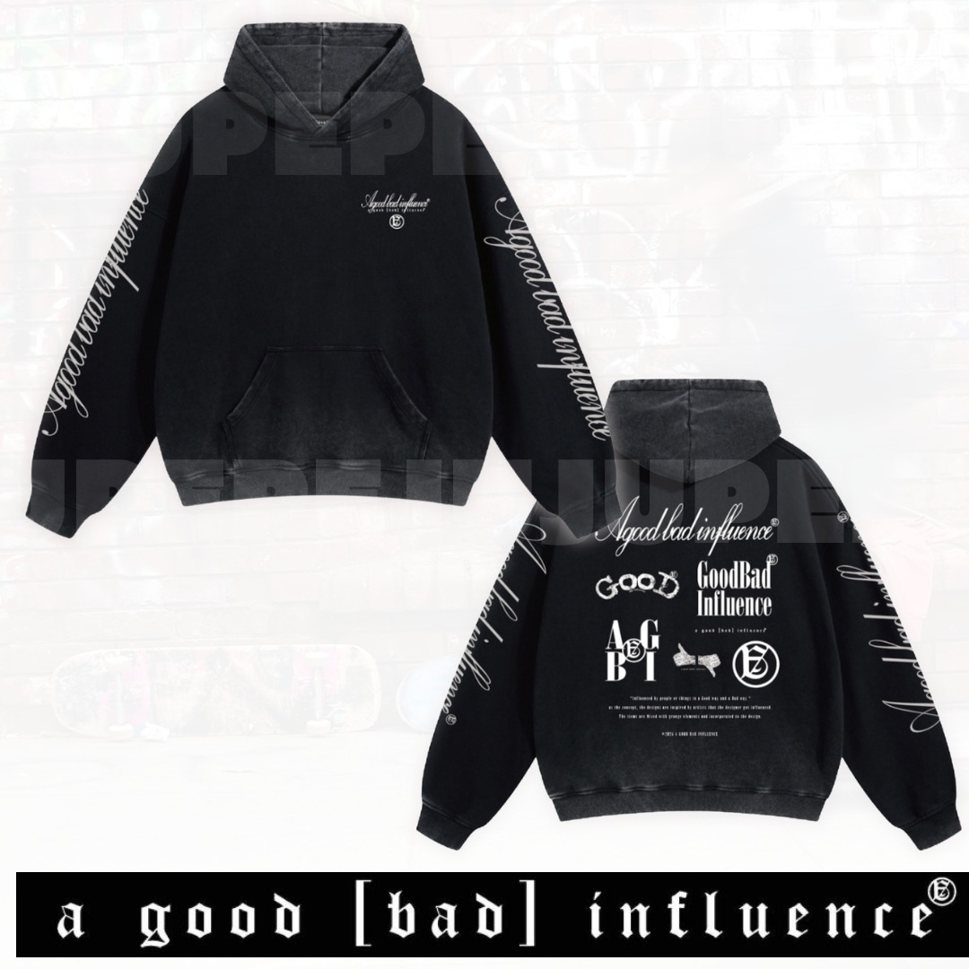 【A Good Bad Influence】新鋭ブランド ALL LOGO HOODIE 送料込
