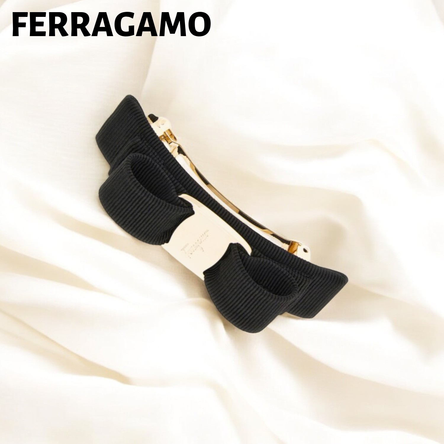 フェラガモ FERRAGAMO バレッタ ヴァラ リボン