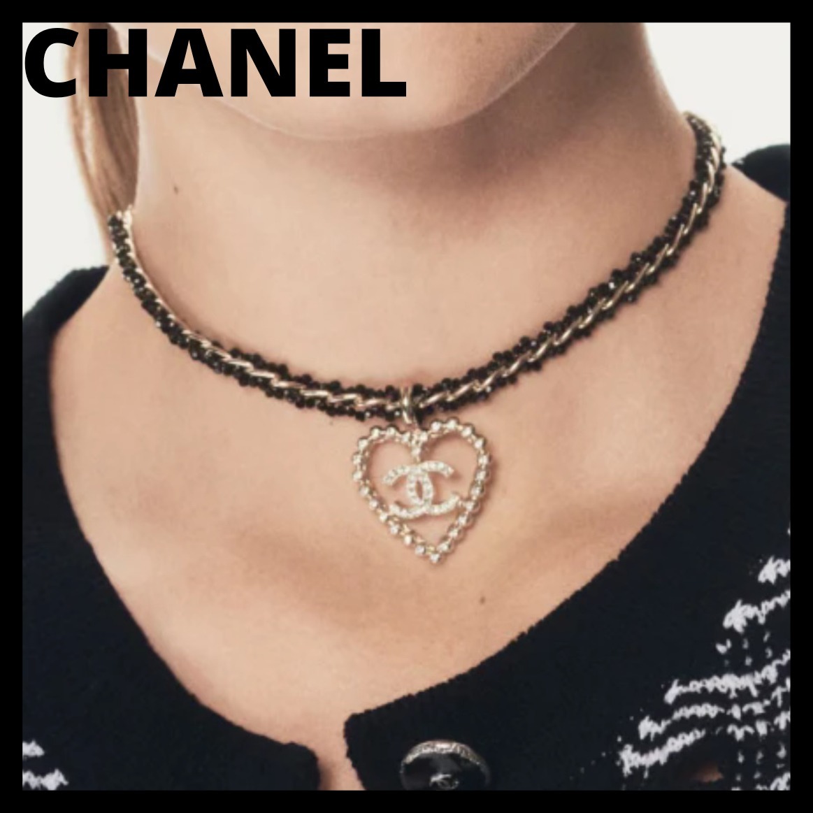 《色気溢れるデザイン♪》CHANEL チョーカー CCロゴ