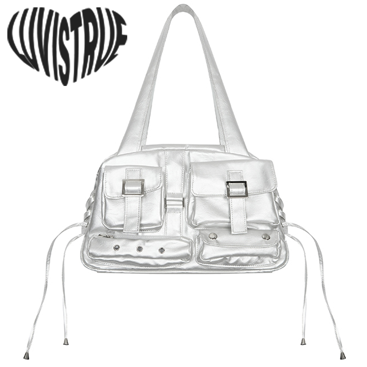 ★LUVISTRUE★AM POCKET BAG(SILVER)★正規品/韓国直送料込