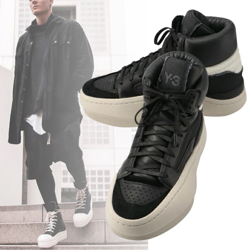大人気！Y-3 ワイスリー 厚底 レースアップ スニーカー