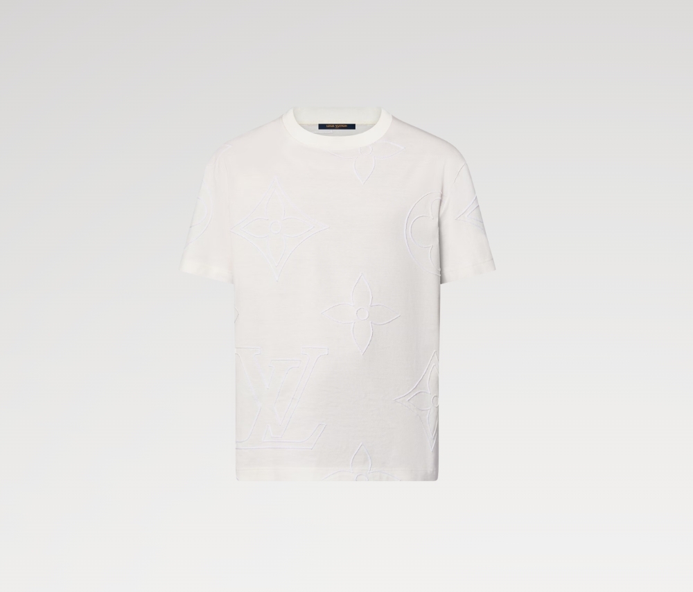 モノグラムエンブロイダードコットンTシャツ ★関税込