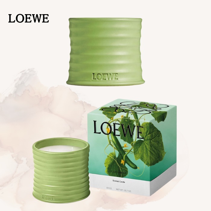 ギフトに【LOEWE ロエベ】スモール キャンドル キューカンバー