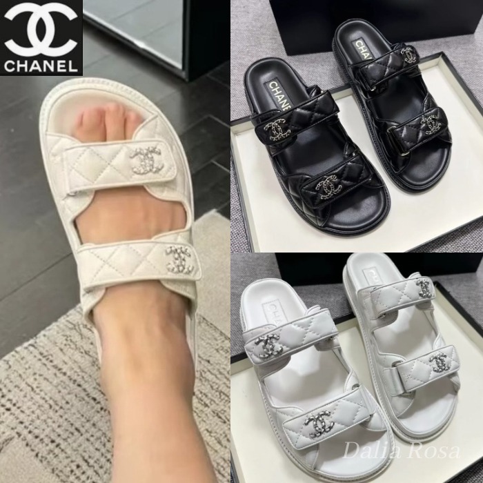 ４色展開♡輝くマトラッセデザイン【CHANEL】サンダル
