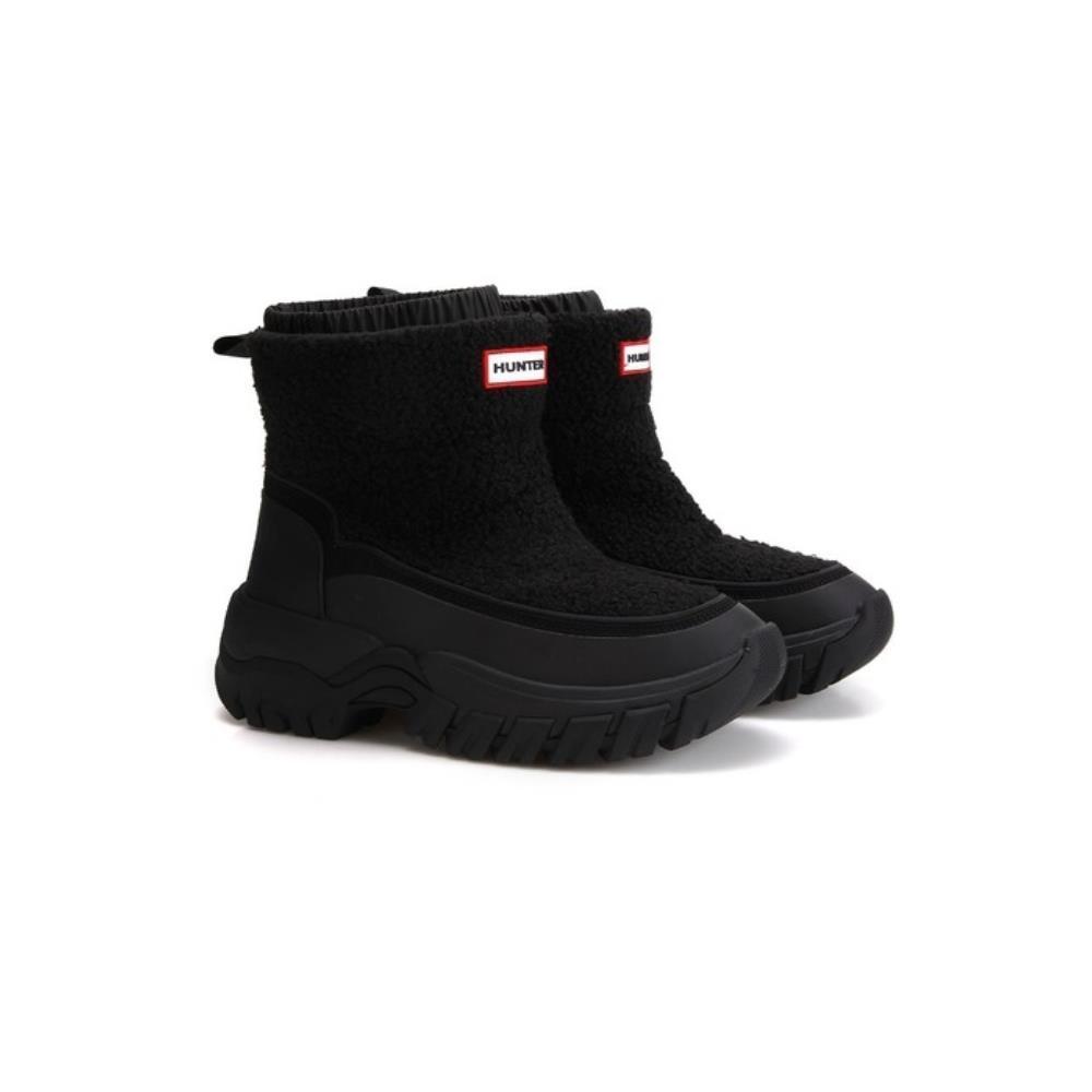 ブーツその他 HUNTER [WOMEN] Wanderer Bookle Short Snow Boots Black WFS222