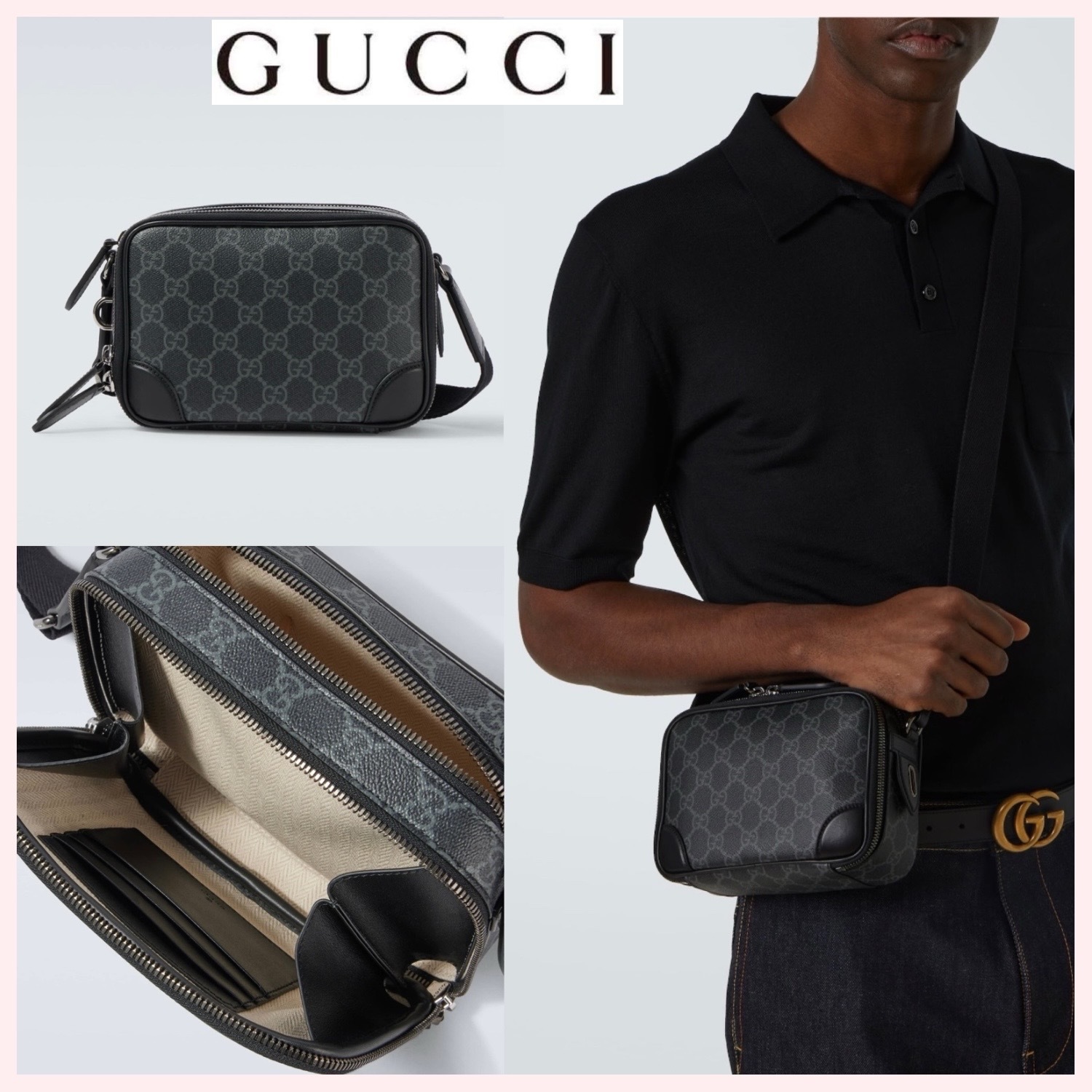 ★GUCCI★関税込♪NEW♪GG Emblem Super Mini ショルダーバッグ