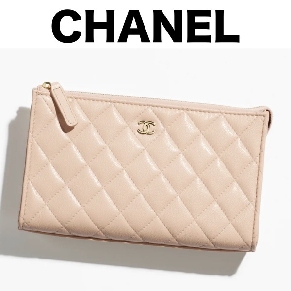 《CHANEL》クラシック スモール ジップ ポーチ バッグインバッグ