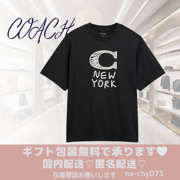 【お洒落なデザイン】COACHシグネチャー Tシャツ