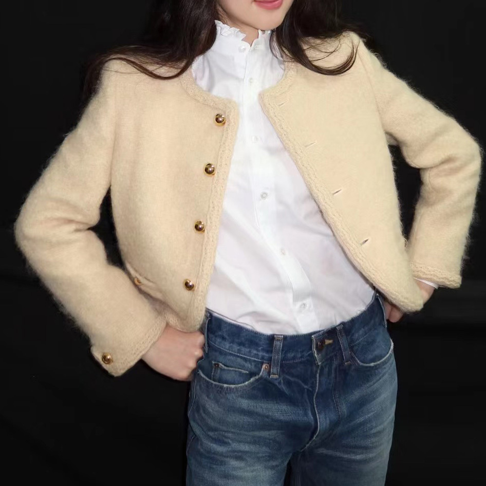 関税込 CELINE | chasseur jacket in mohair tweed