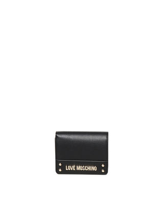 LOVE MOSCHINO ラブモスキーノ 三つ折り財布 ブラック Love Moschino(ラブモスキーノ) 財布・小物(レディース) - 海外