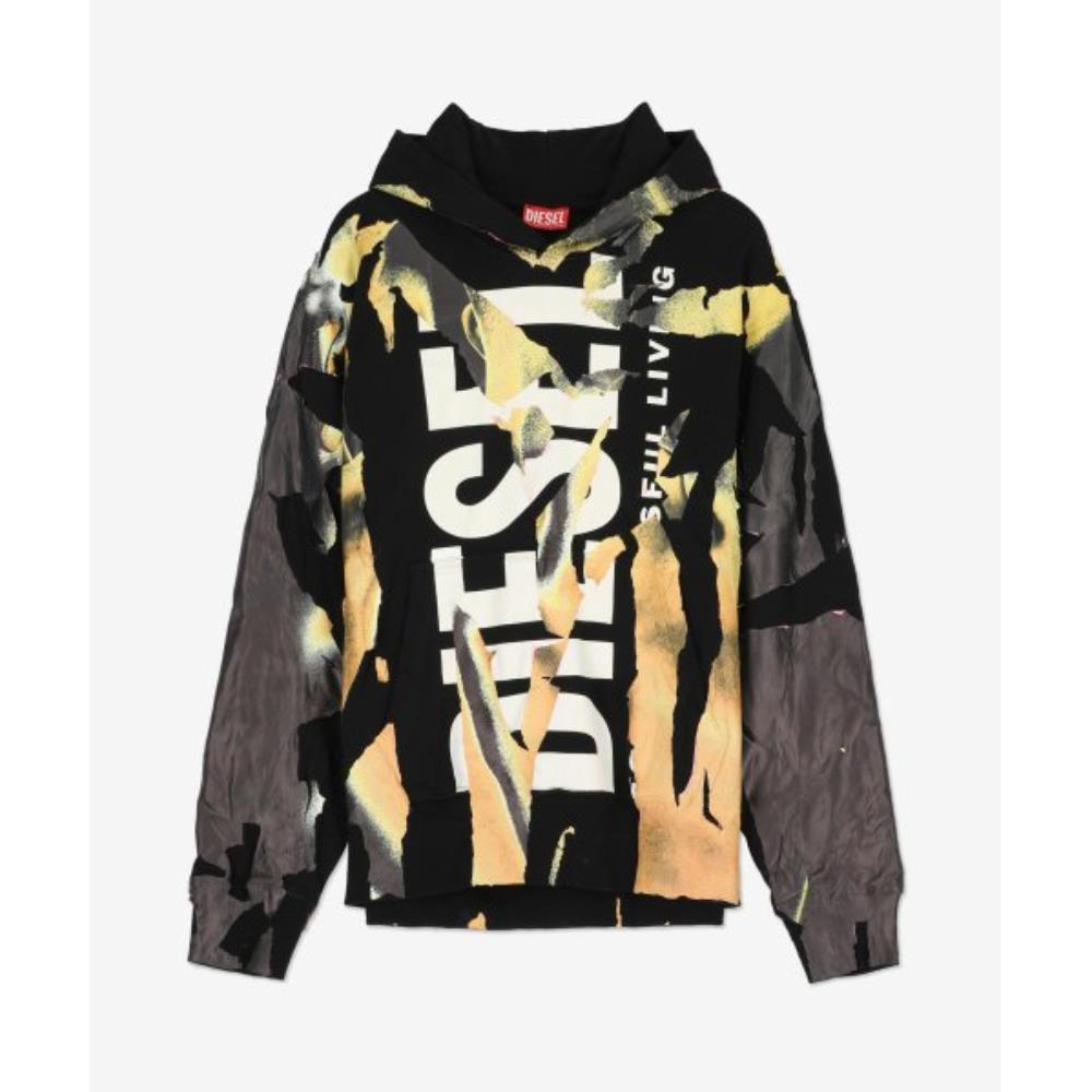 パーカー・フーディ DIESEL S Mac M1 Hood Black Multi A117530ALAN9XX A117530ALAN9