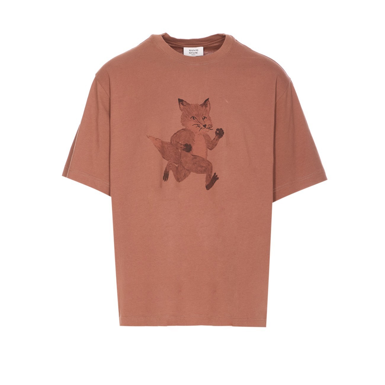 Tシャツ・カットソー MAISON KITSUNE SPEEDY FOX PRINT OVERSIZE T-SHIRT