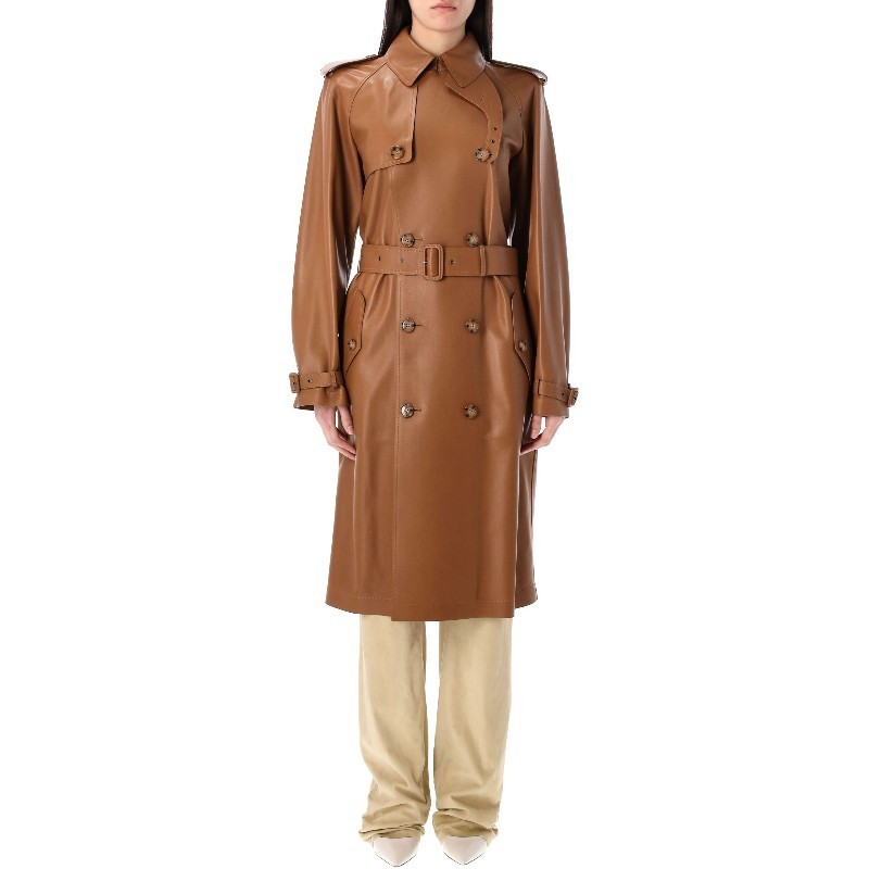 トレンチコート Ralph Lauren SS25 LEATHER TRENCH (290965605 001)