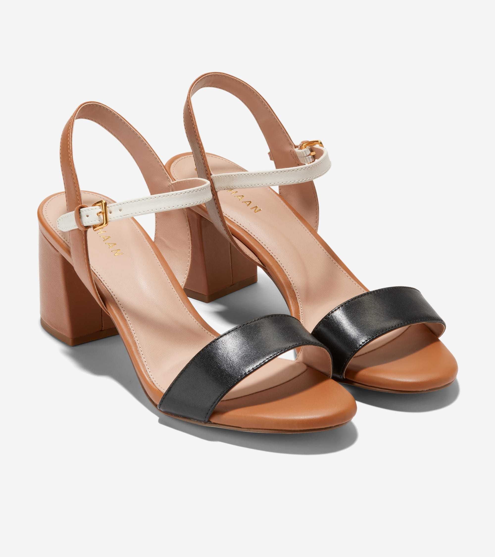 COLE HAAN ジョージー ブロック ヒール サンダル（ピーカン）
