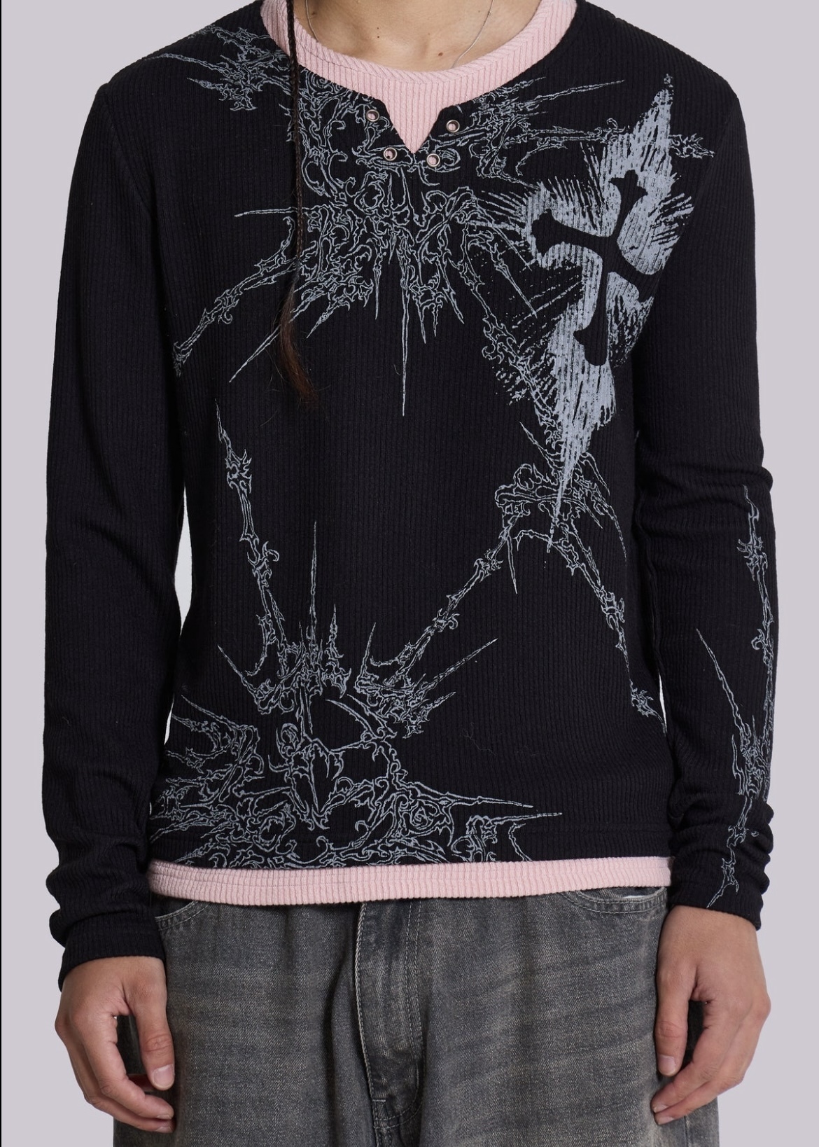 関送込★JADED LONDON★Dropout Double Layer トップス 関送込☆JADED LONDON☆Dropout Double Layer トップス