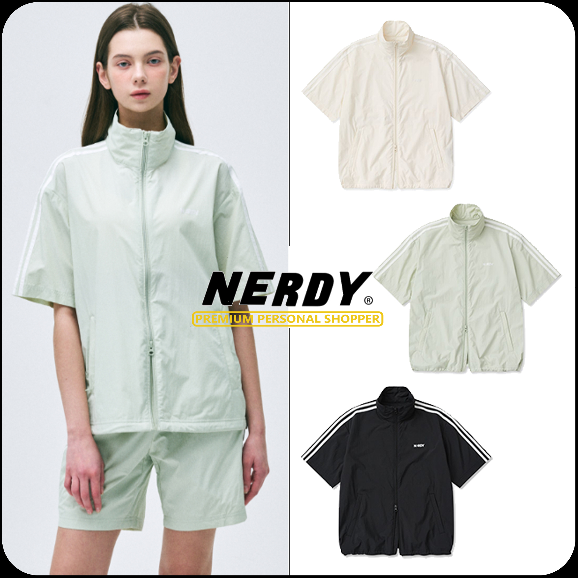 [ NERDY ]★25SS★韓国人気★NY SHORT SLEEVE WINDBREAKER