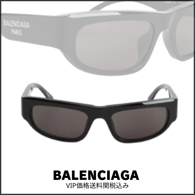 国内発送/送関込【BALENCIAGA】ロゴ Dフレーム サングラス