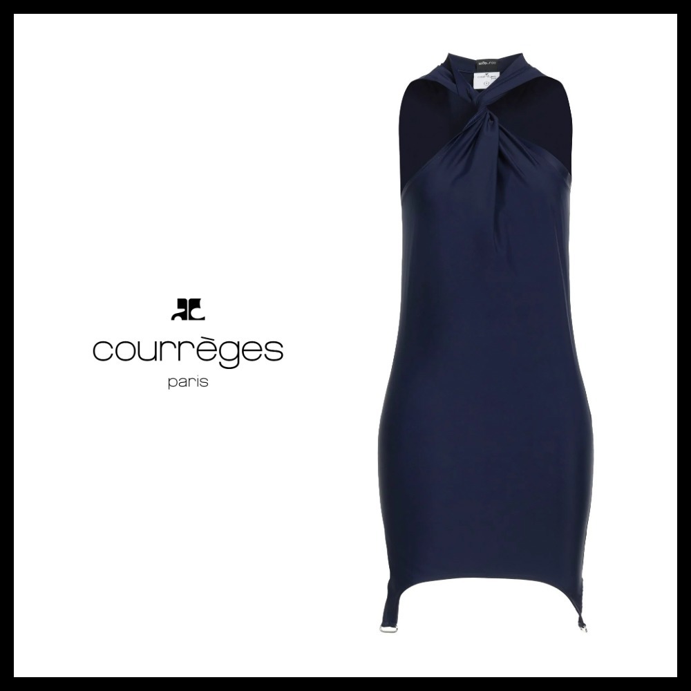 【Courreges】ミニワンピース ドレス ストレッチ Courreges