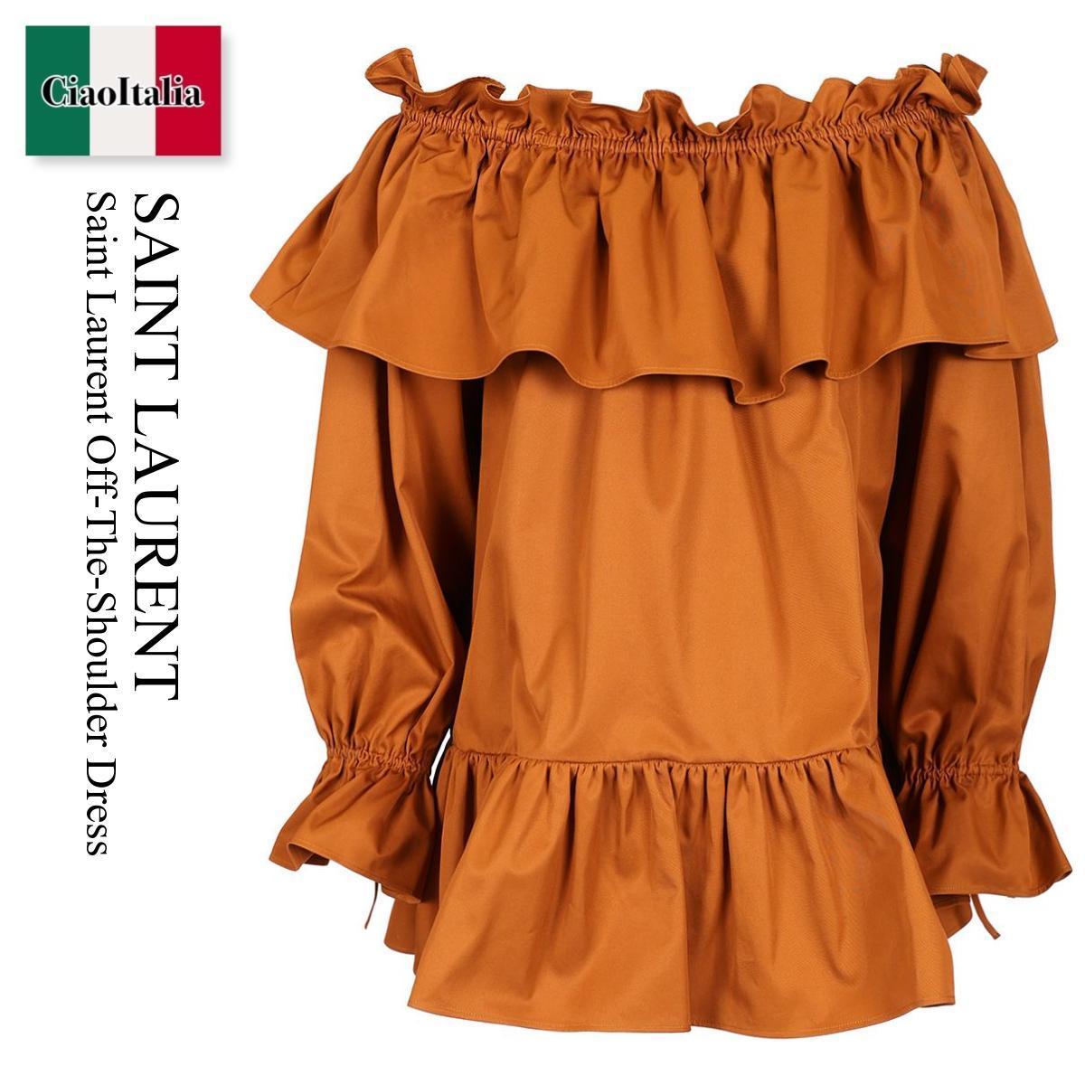 ワンピース Saint Laurent Off-The-Shoulder Dress
