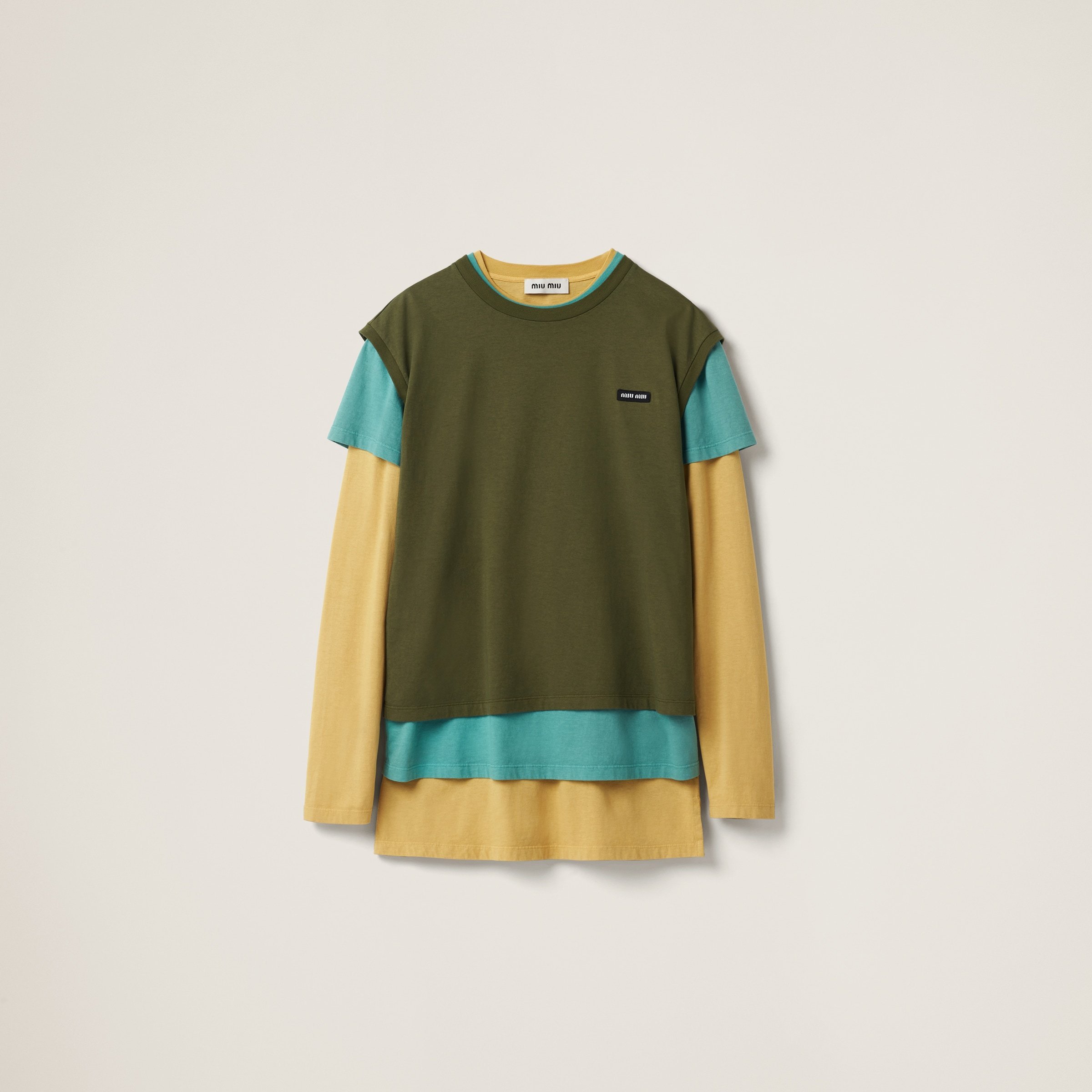 《洗練された個性》【MiuMiu】ジャージTシャツ3枚セット