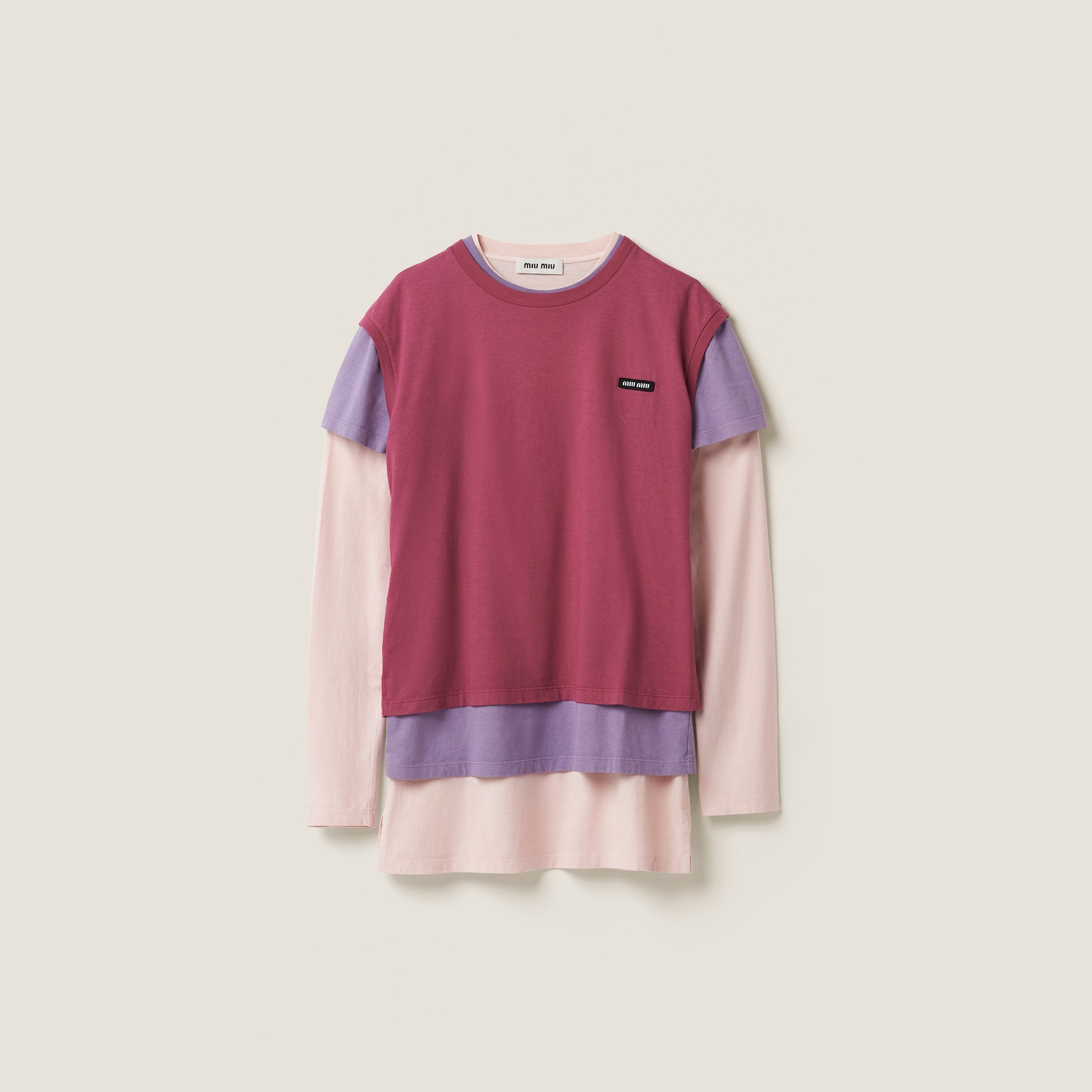 《洗練された個性》【MiuMiu】ジャージTシャツ3枚セット
