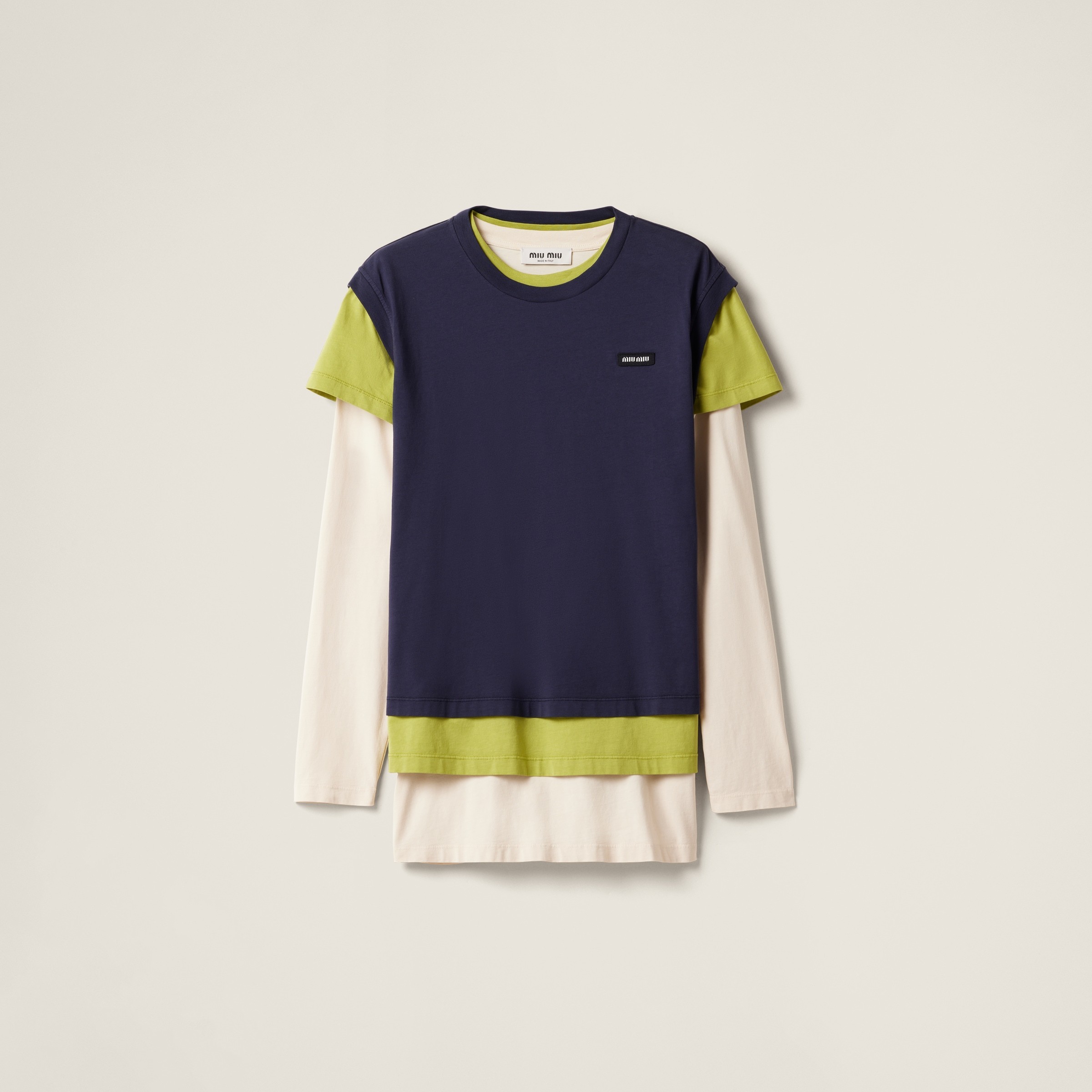《洗練された個性》【MiuMiu】ジャージTシャツ3枚セット