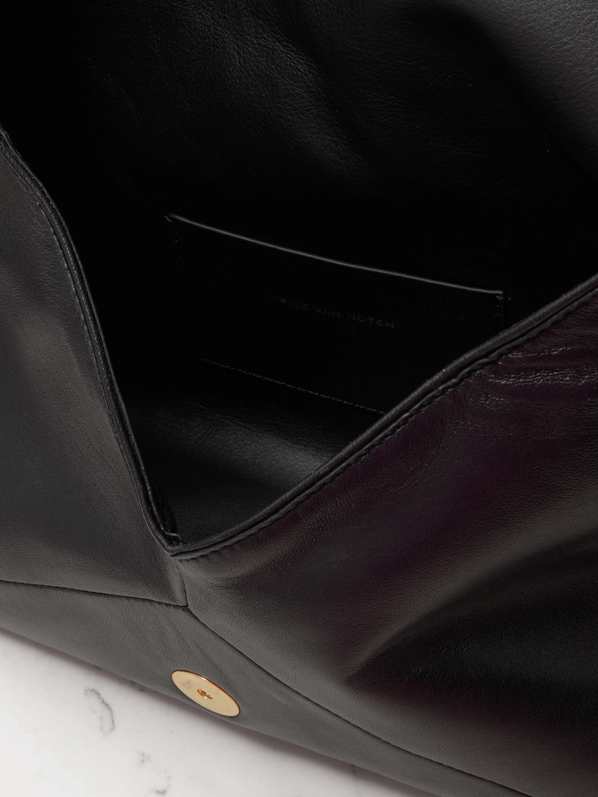 【DRIES VAN NOTEN】 テクスチャードレザー クラッチ 送料関税込【Dries Van Noten】テクスチャードレザー クラッチ
