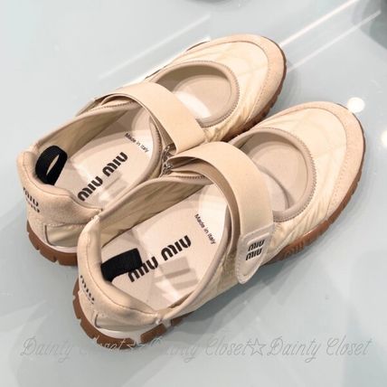 スウェード MiuMiu(ミュウミュウ) バレエシューズ(レディース