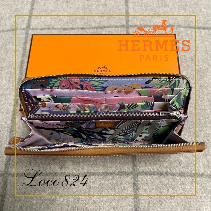 【特別な一品★】エルメス HERMES シルクインクラシック長財布