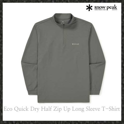 【snow peak】 Half Zip Up Long Sleeve T-Shirt R5033