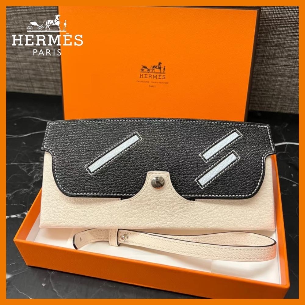 【デザインが可愛い！】HERMES メガネケース サングラスケース