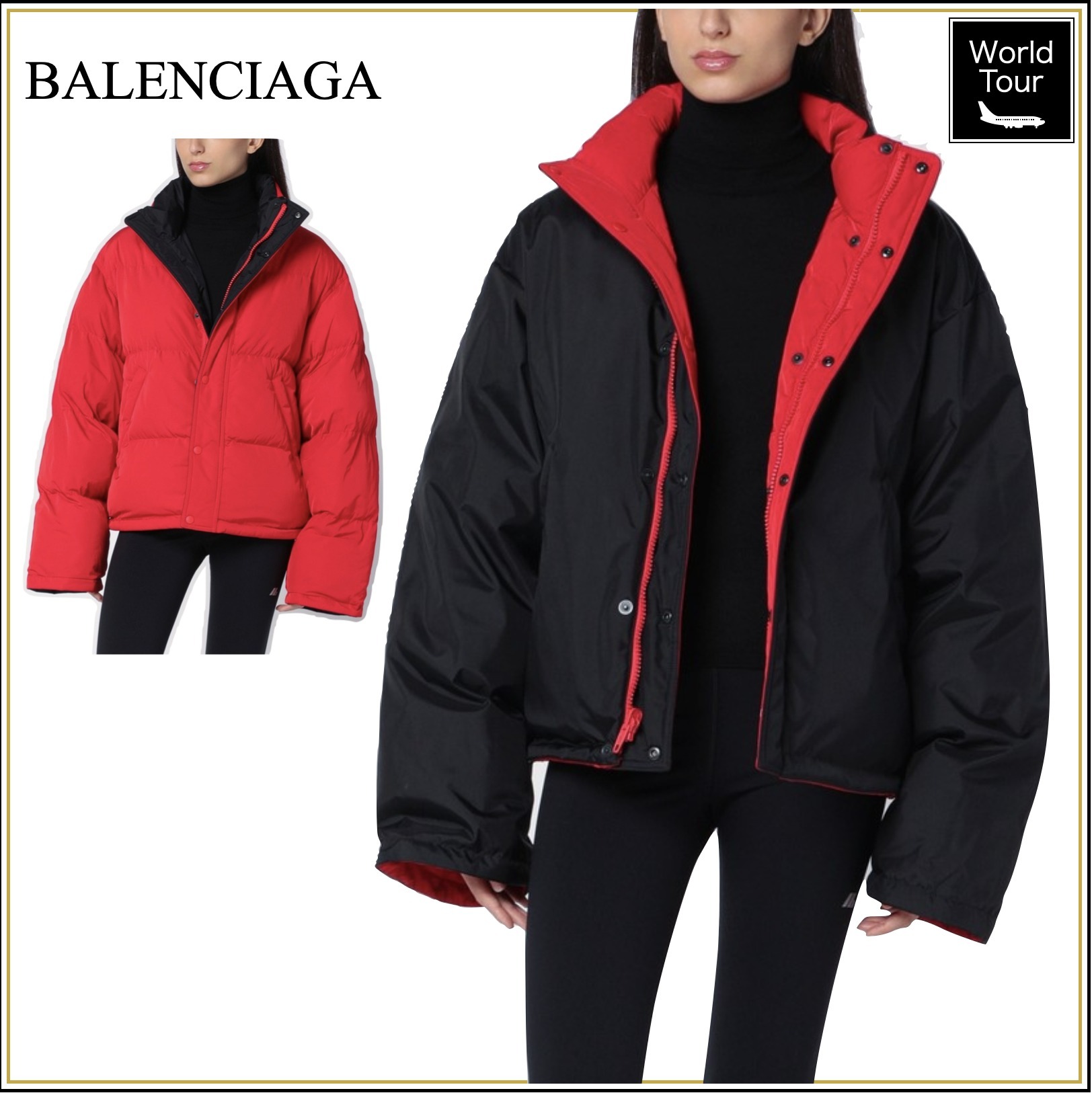BALENCIAGA リバーシブル Pufferジャケット オーバーサイズ