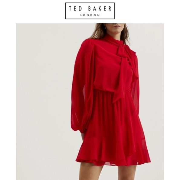 関税.送料込 Ted Baker Zebrina ミニドレスワンピース