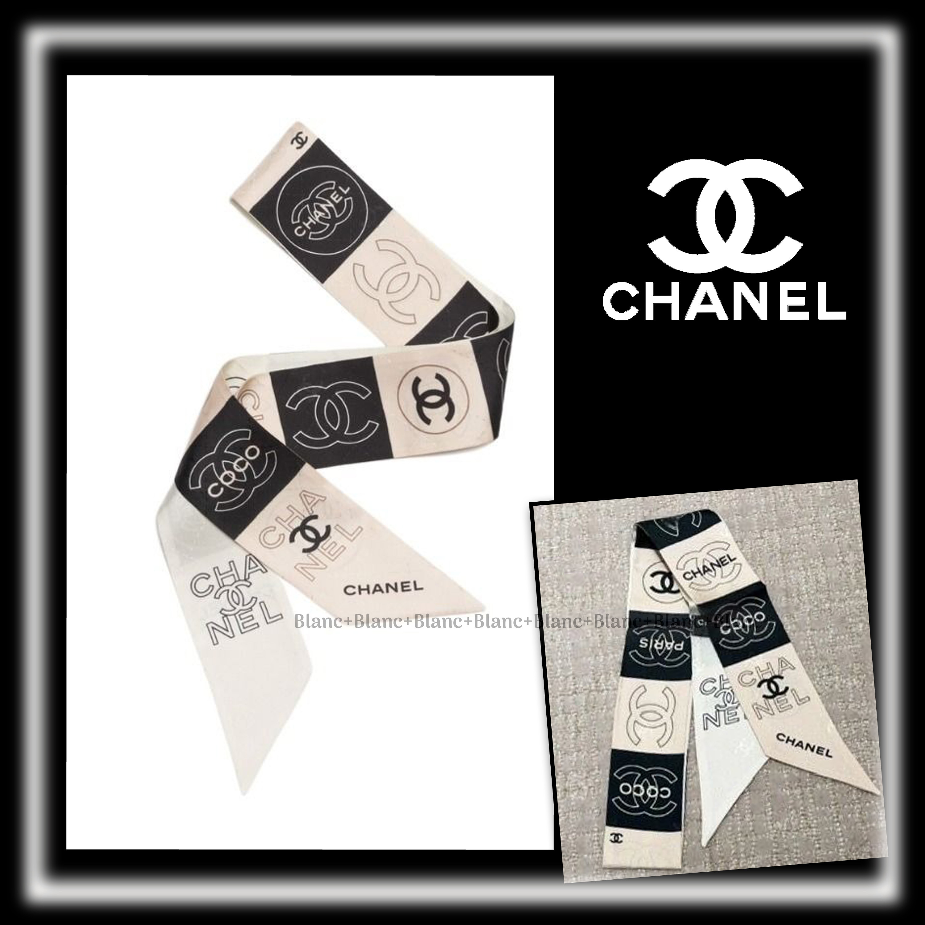 コーデのワンポイントに♡【CHANEL】シルクツイリー