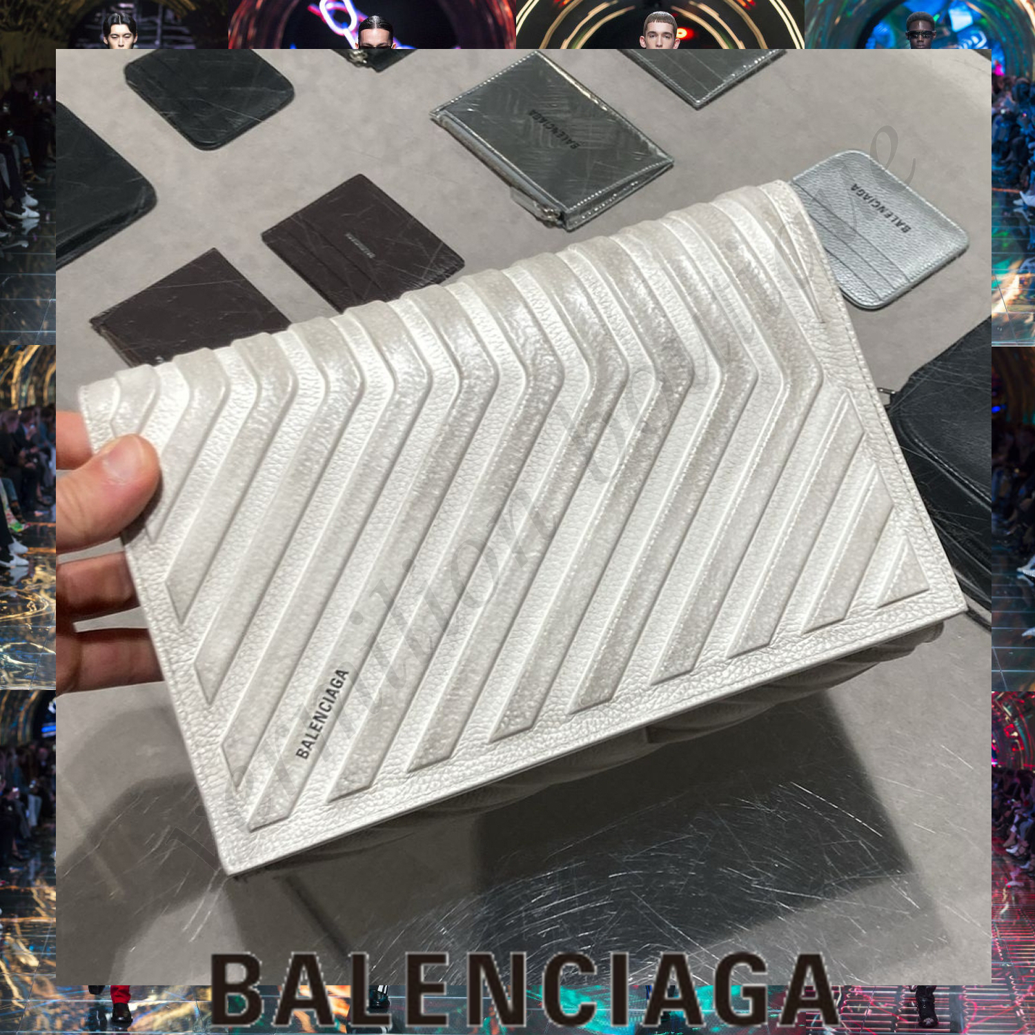 BALENCIAGA ロゴ CAR ショルダーバッグ ホワイト