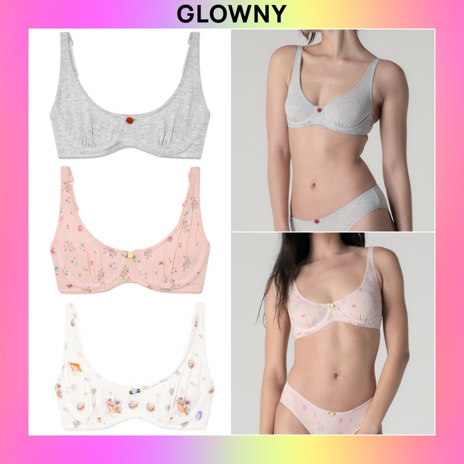 【GLOWNY】韓国人気★(S,M) ROSY PICOT BRA
