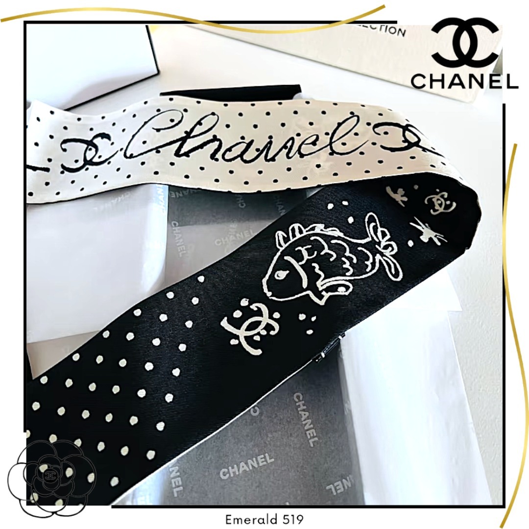魚モチーフが個性を引き立てる! CHANEL ヘアバンド ツイリー 魚モチーフが個性を引き立てる! CHANEL ヘアバンド ツイリー