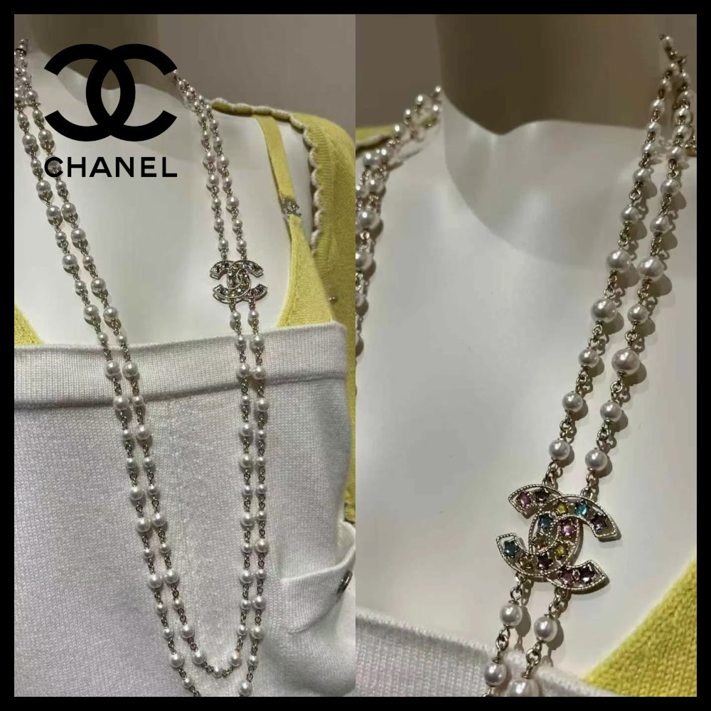 【ワンポイントにピッタリ♪】CHANEL ロングネックレス