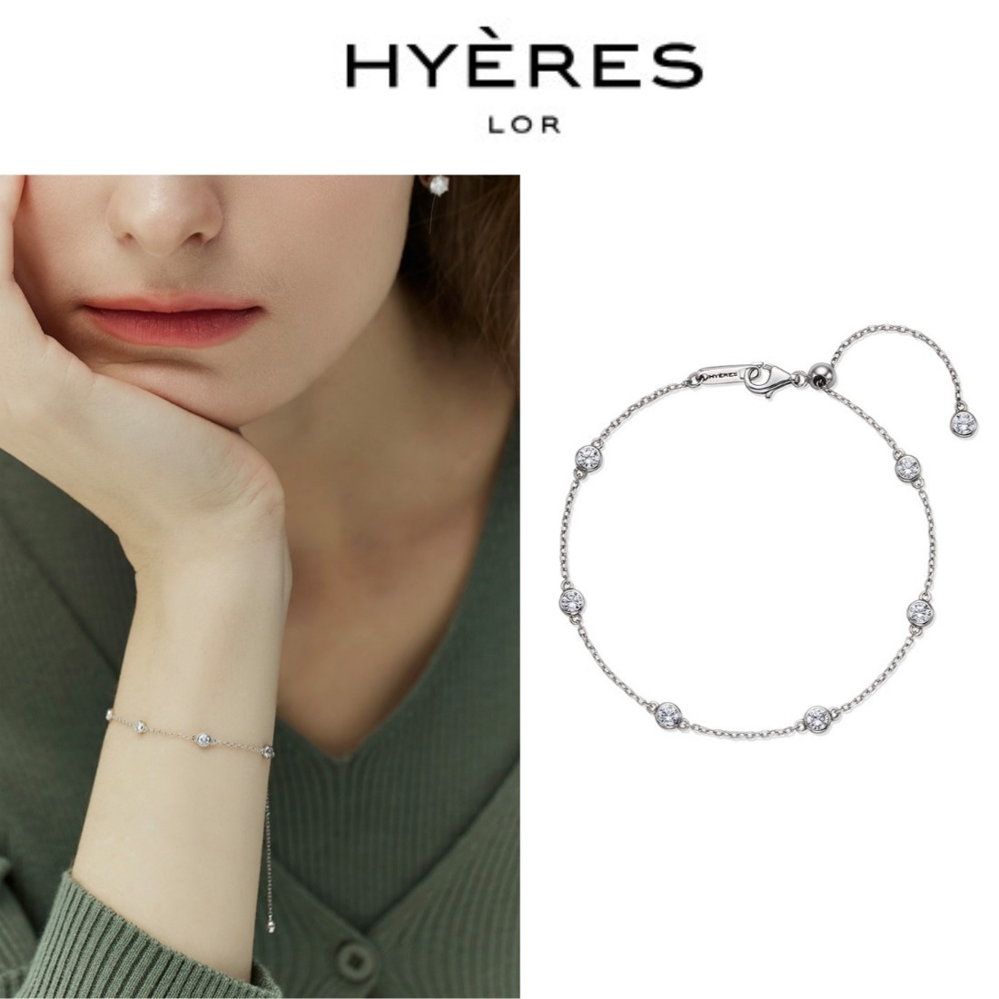 エッセンス シルバー(W) テニス NEW ステーション ブレスレット