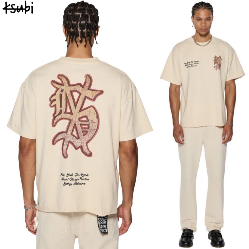 【KSUBI】デジタルプリントTシャツplayoff ekcess dusty desert