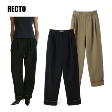[RECTO] TUCKED DETAIL WIDE PANTS ☆送料込☆