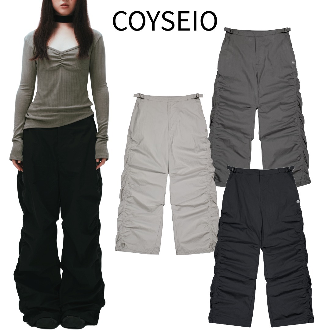 早期完売★COYSEIO★PUCKERING PANTS 人気パンツ3色(追跡可)