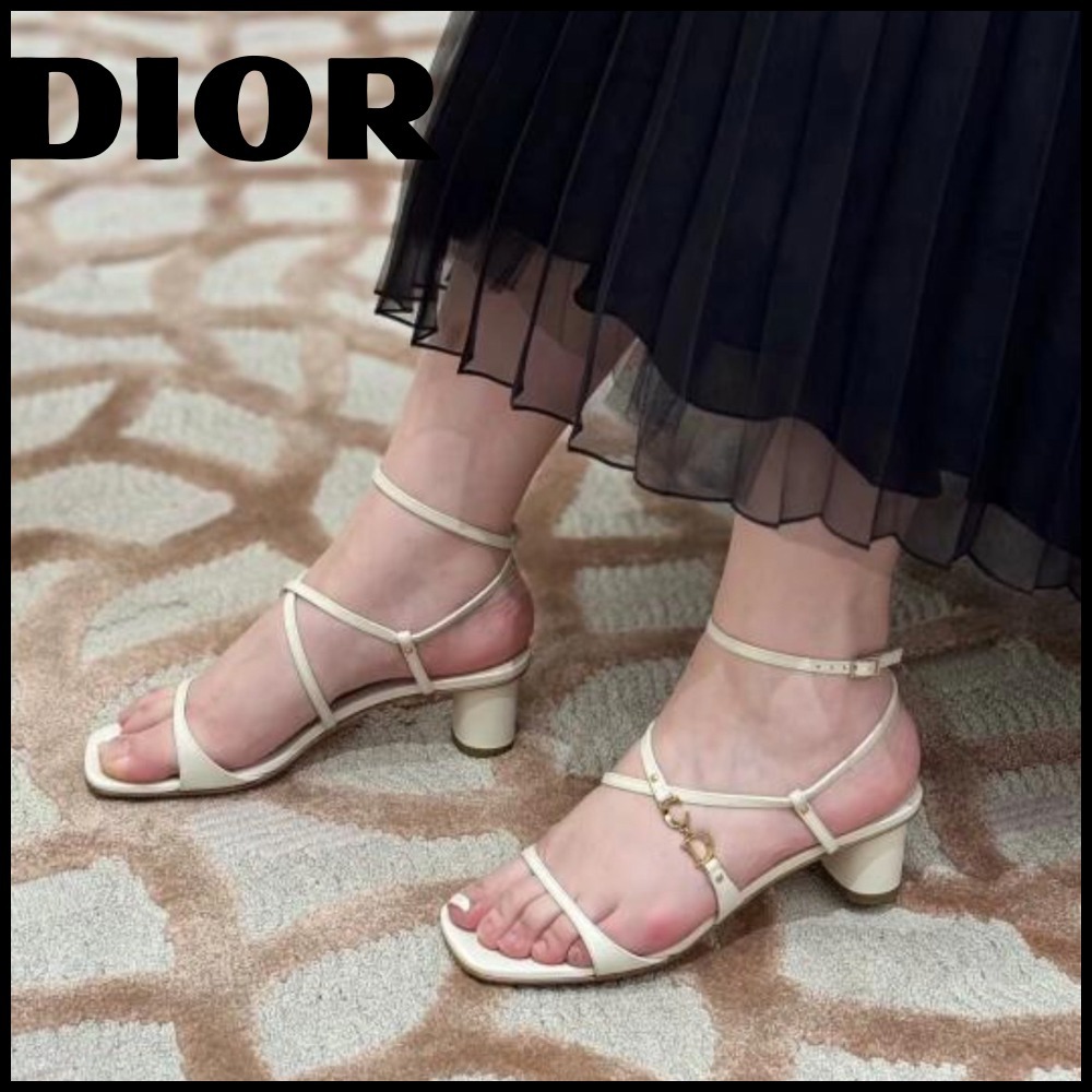【エレガンス漂う一足】Dior ヒールサンダル
