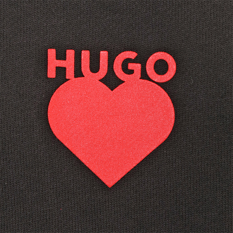 HUGO パーカー all-gender リラックスフィット 50530577-BLACK HUGO パーカー all-gender リラックスフィット 50530577-BLACK