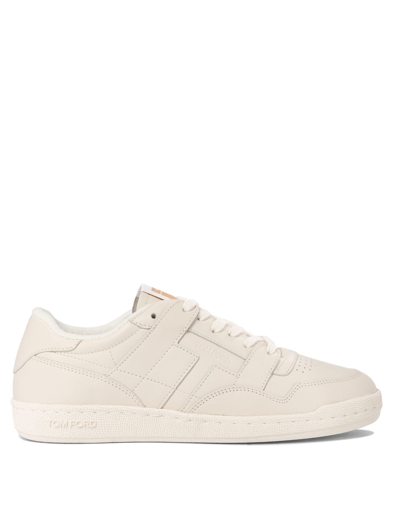 スニーカー Tom Ford Smooth leather sneakers Beige