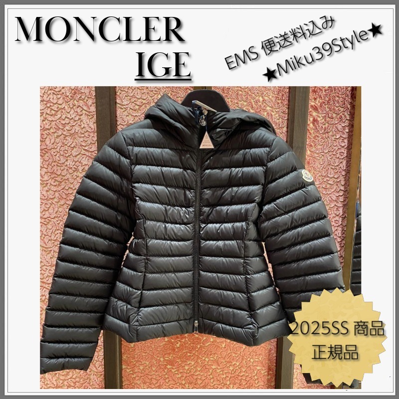 【Moncler】春秋に薄手軽量! フード付ダウンジャケット IGE