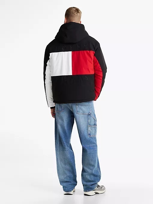 新作セール Tommy Hilfiger ロゴ Flag Logo Puffer Jacket ブルゾン