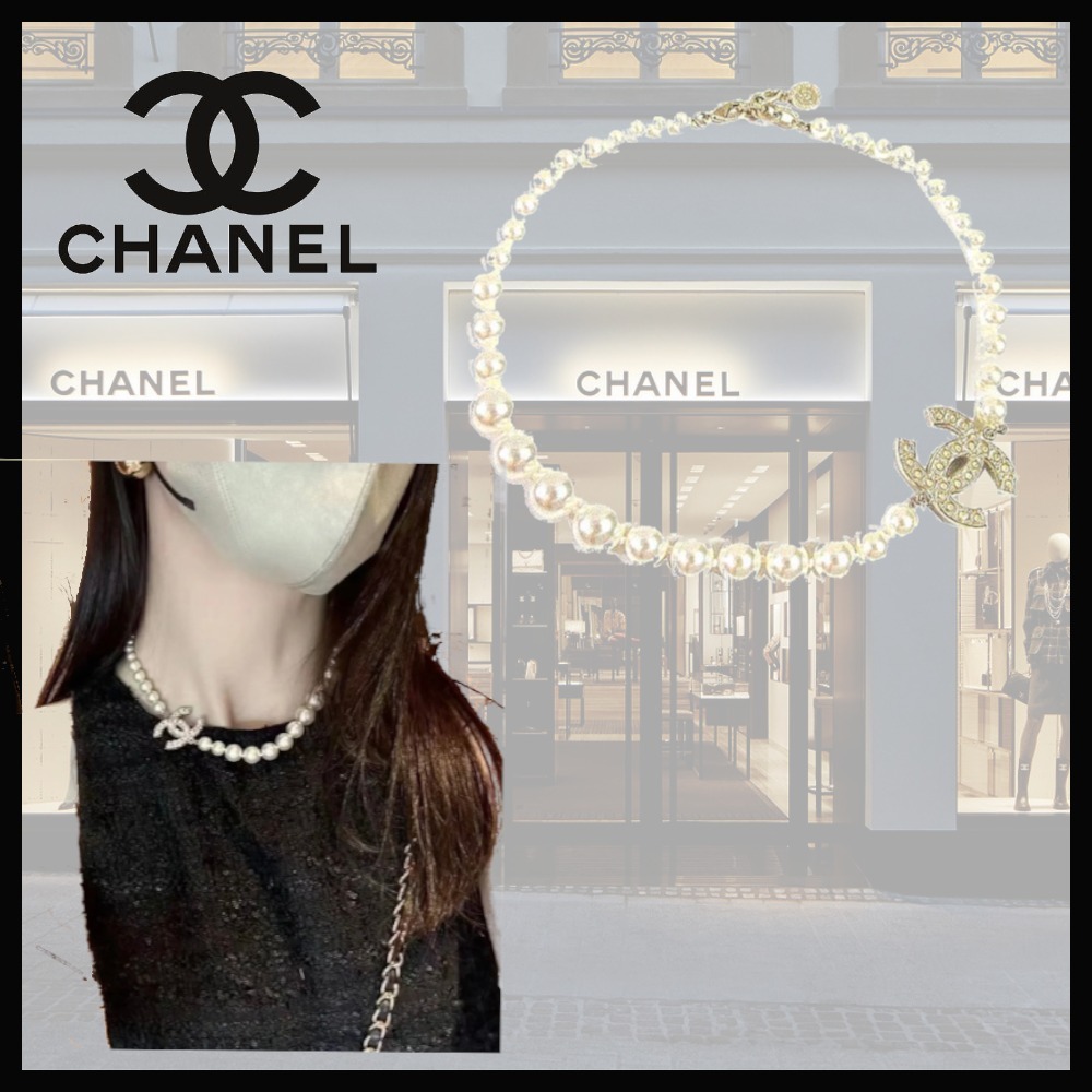 【CHANEL】大人気！！パールCCマーク チョーカー♪