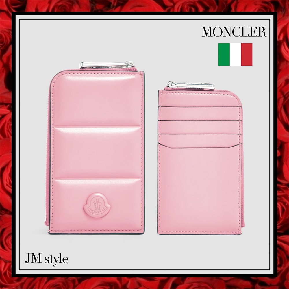 直営店★MONCLER★キルティングレザーカードホルダー